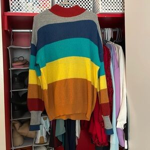 SHEIN Balloon Sleeve Sweater